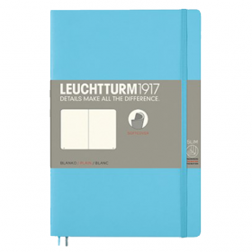 Блокнот Leuchtturm1917 М&#39;який Paperback Крижаний синій Чисті аркуші (358313)
