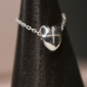 Ожерелье Côte & Jeunot Сердце с распятием