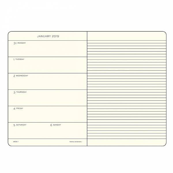 Средний Еженедельник с заметками Leuchtturm1917 Мягкая обложка Холодный синий 2020 (359956)