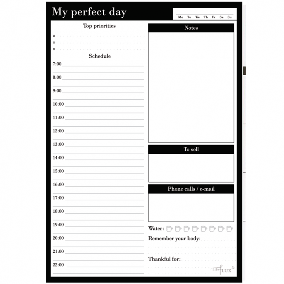 Отрывной ежедневник My Perfect Day Classic A5 62 листа в обложке