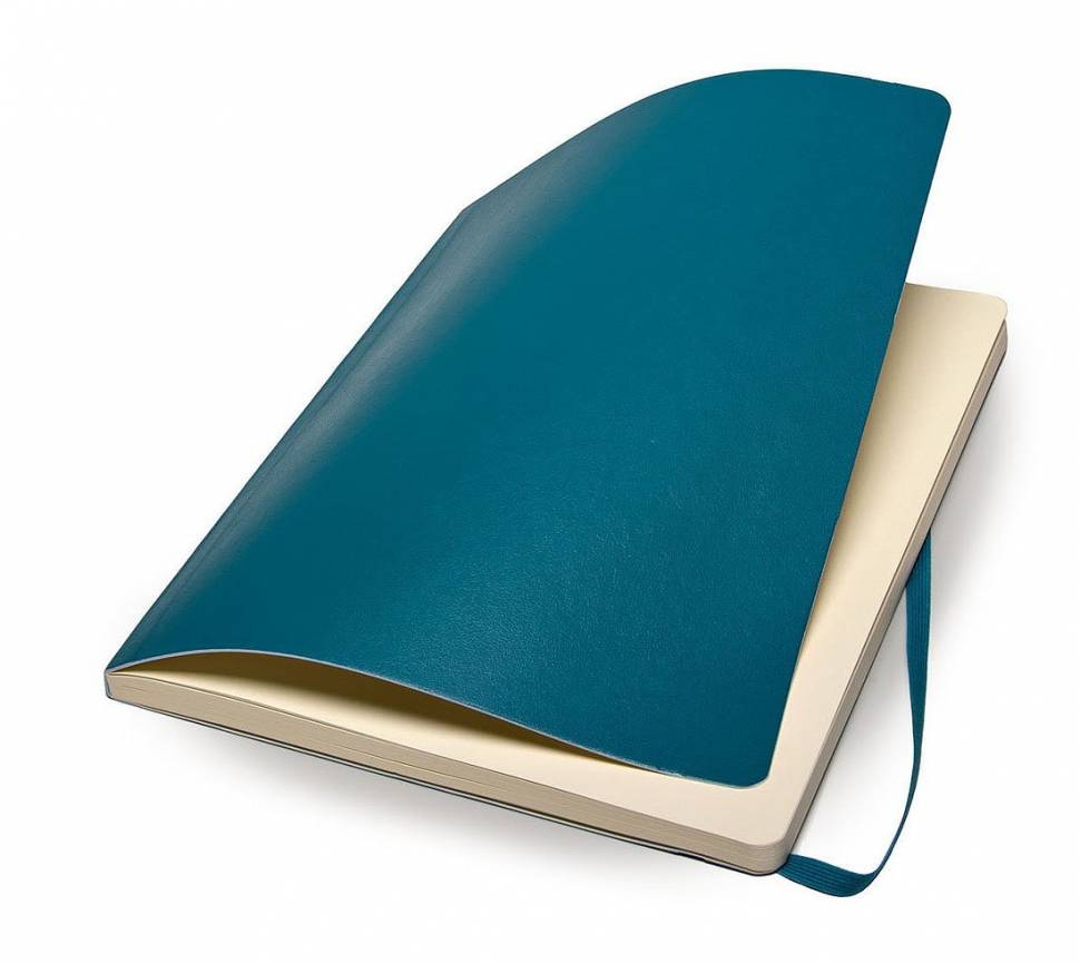 Большой блокнот Moleskine Classic Мягкая обложка Аквамарин Чистые листы