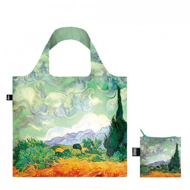 Сумка для покупок складна Loqi Vincent Van Gogh A Wheat Field With Cypresses