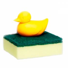 Держатель для губки Qualy Duck Sponge Yellow