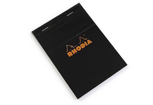 Блокнот Rhodia Pad Черный, клетка, 10,5х15 см