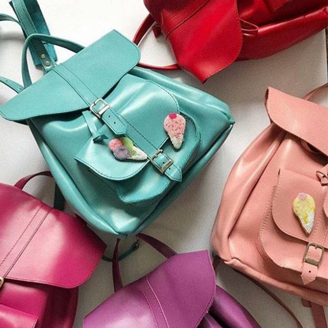 Шкіряний жіночий рюкзак Dekey Classic Білий