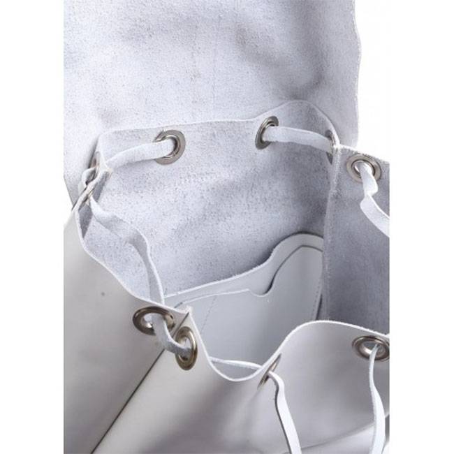 Шкіряний жіночий рюкзак Dekey Classic Білий