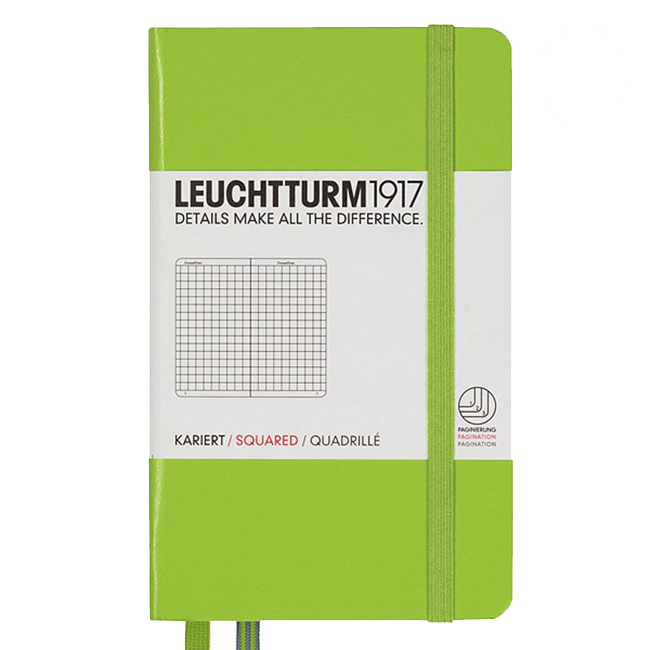 Блокнот Leuchtturm1917 Карманный Лайм Клетка (338746)