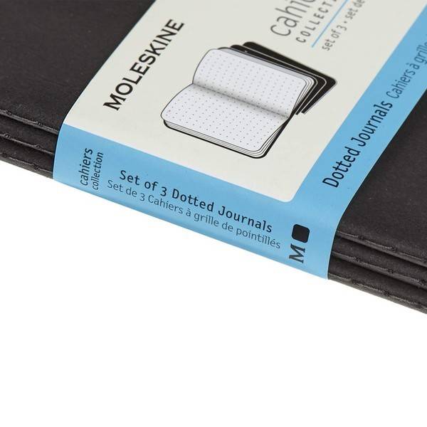 Кишеньковий Блокнот Moleskine Cahier (3 шт) Точка Чорний