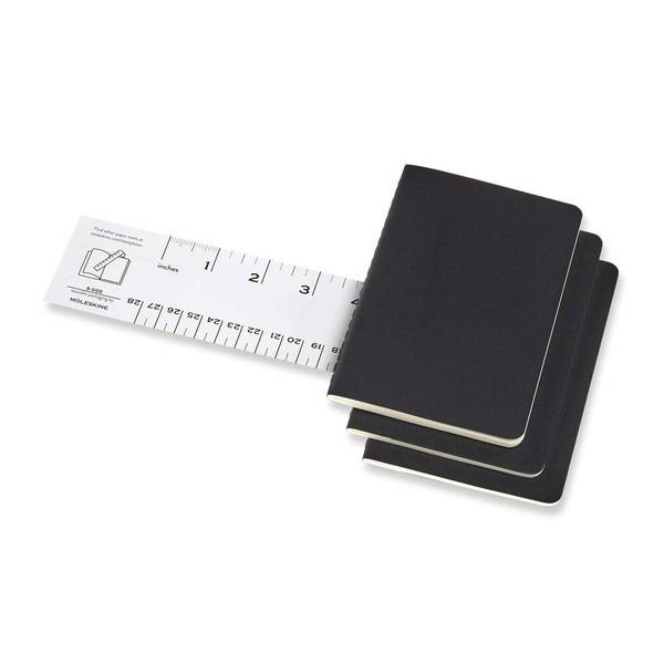 Кишеньковий Блокнот Moleskine Cahier (3 шт) Точка Чорний