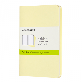 Карманный Блокнот Moleskine Cahier (3 шт) Чистые Листы Нежный Желтый