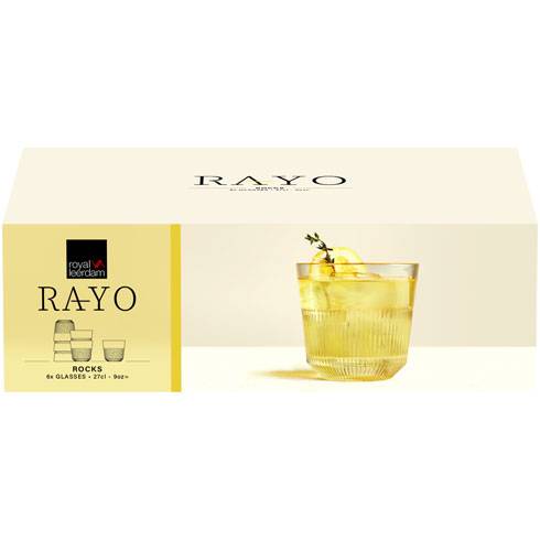 Набор стаканов Libbey Rayo Rocks 266 мл 6 шт