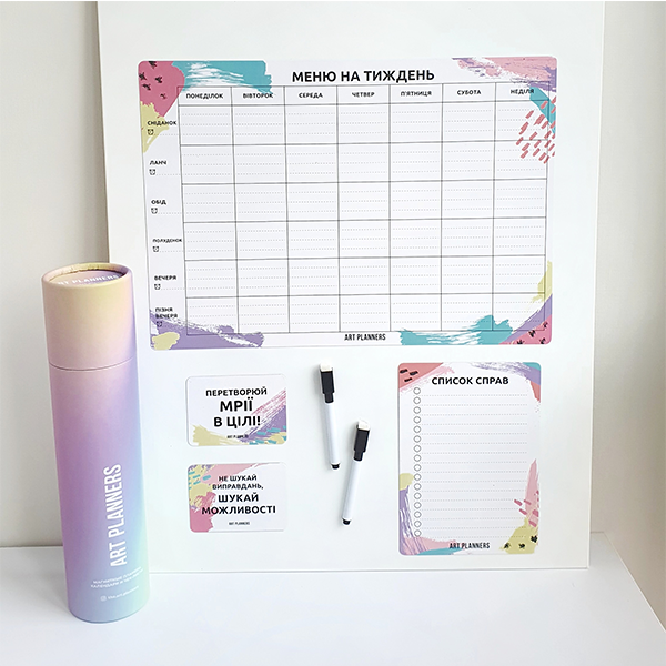 Многоразовый Магнитный Набор №4 (Меню на неделю+ Список дел)