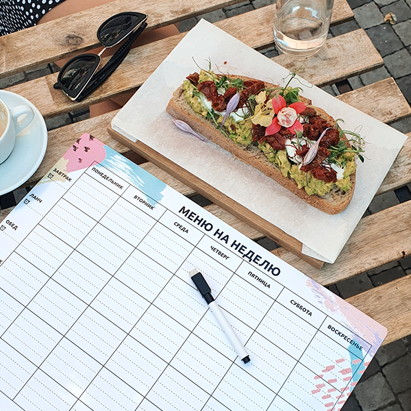 Многоразовый Магнитный Набор №4 (Меню на неделю+ Список дел)