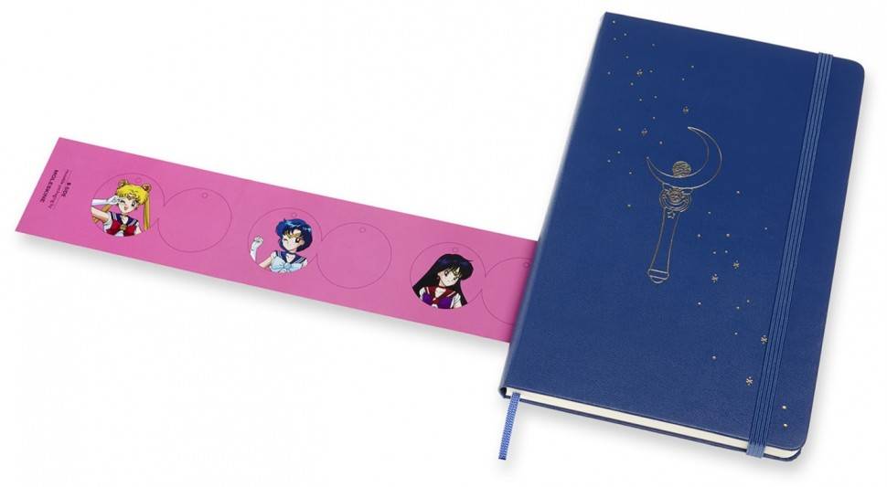 Середній Блокнот Moleskine Sailor Moon Синій Лінія