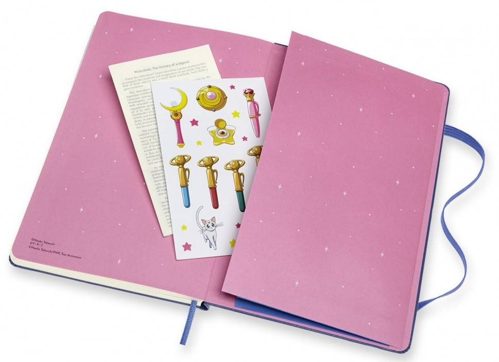 Середній Блокнот Moleskine Sailor Moon Синій Лінія