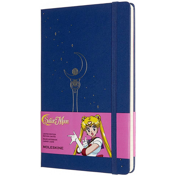 Середній Блокнот Moleskine Sailor Moon Синій Лінія