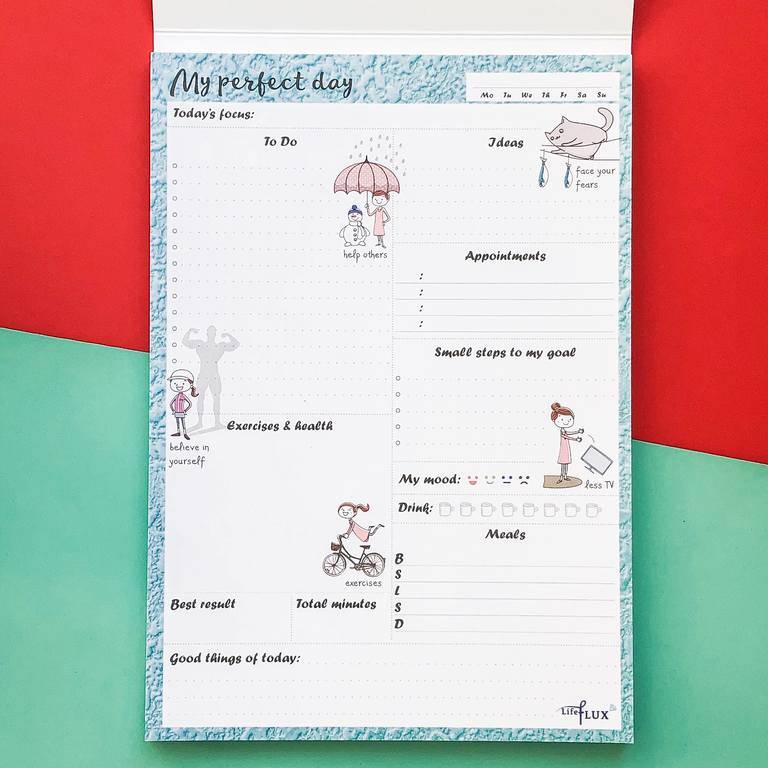 Отрывной ежедневник My Perfect Day Вдохновляющий A5 62 листа в обложке
