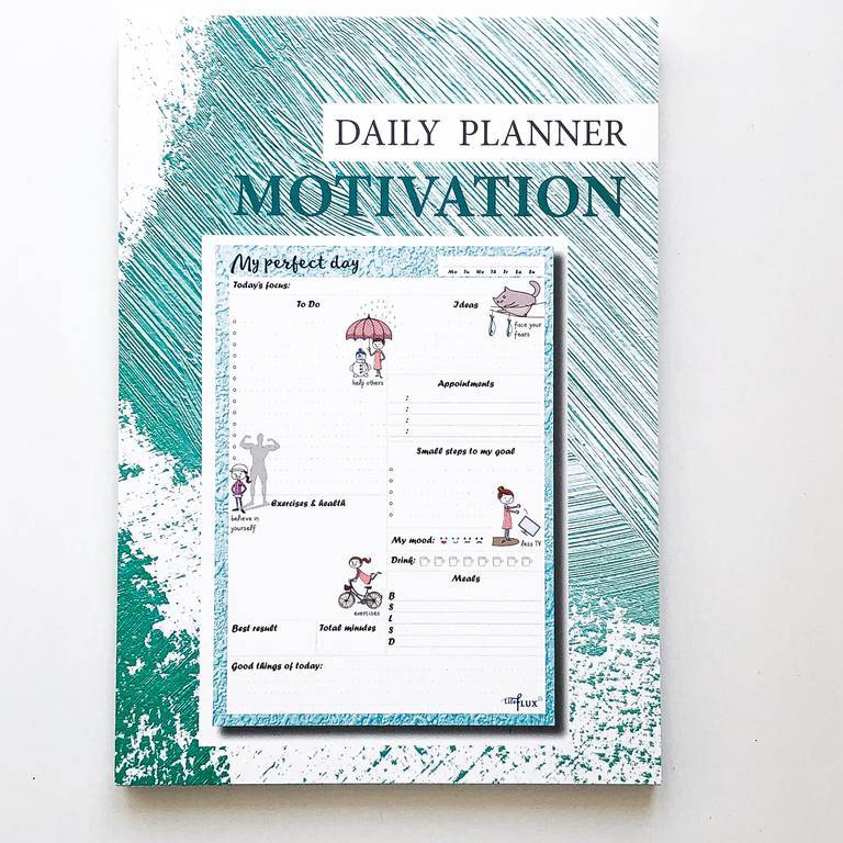 Отрывной ежедневник My Perfect Day Вдохновляющий A5 62 листа в обложке