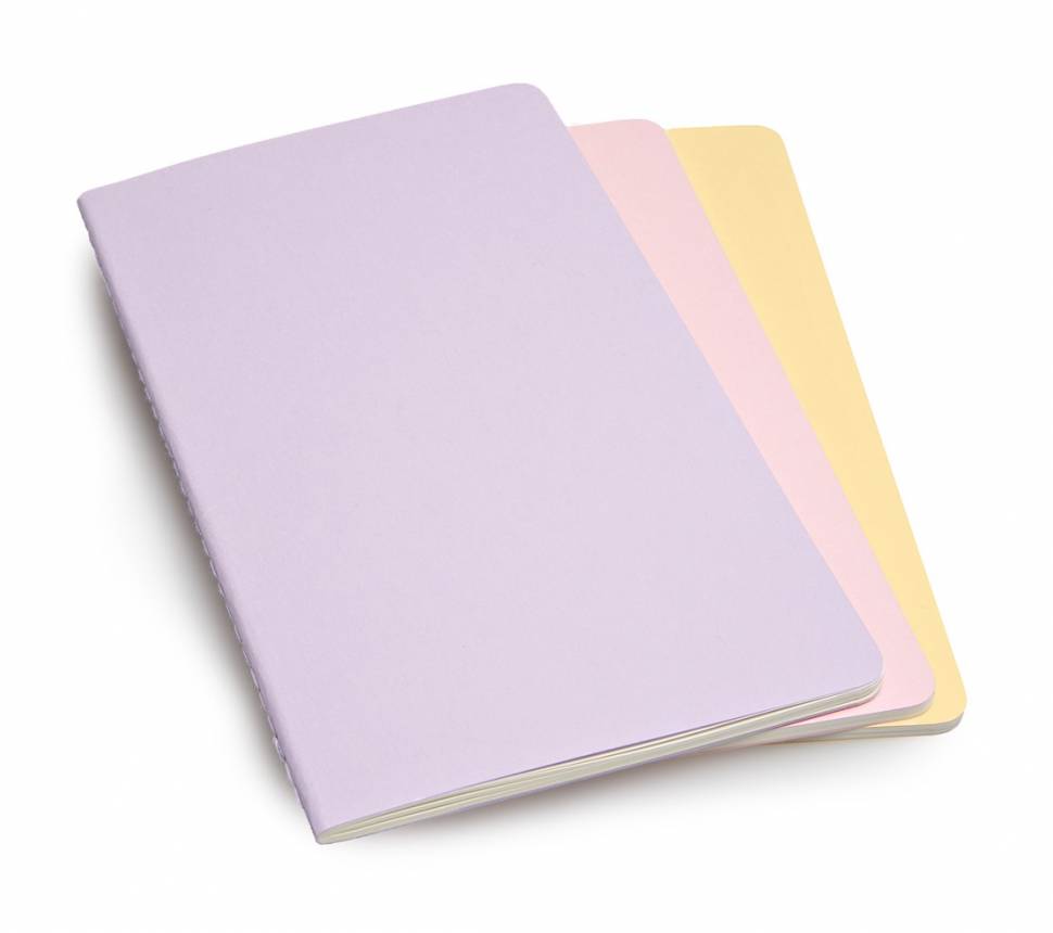 Средняя тетрадь (3 шт) Moleskine Cahier пастельная Линия