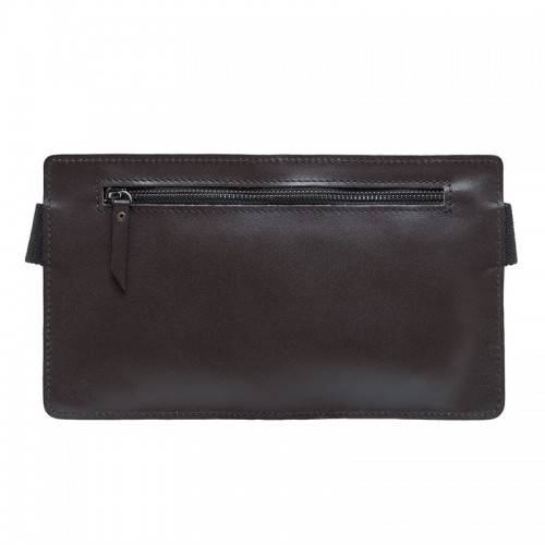 Нагрудная кожаная сумка с тремя карманами Black Brier CM-2