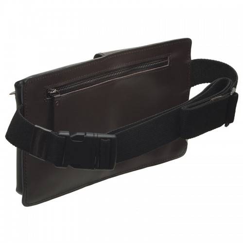 Нагрудная кожаная сумка с тремя карманами Black Brier CM-2