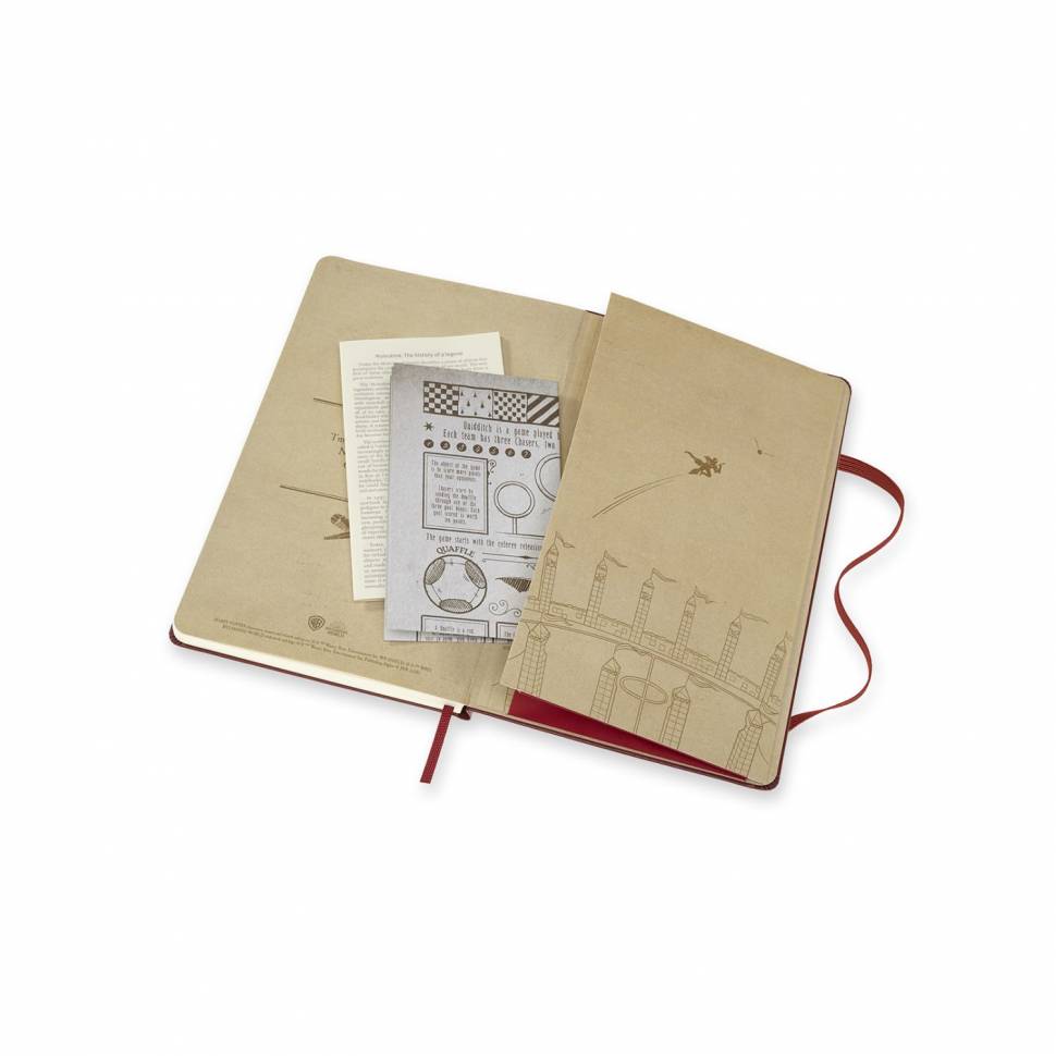 Средний блокнот Moleskine Harry Potter 6/7 Бордо в линию