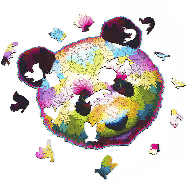 Деревянный пазл The Family Панда + секретный пазл