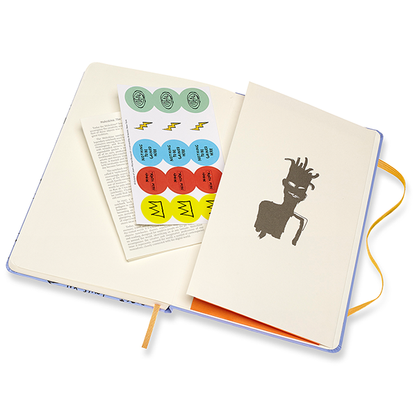 Средний блокнот Moleskine Basquiat Твердая обложка Фиолетовый Чистые листы