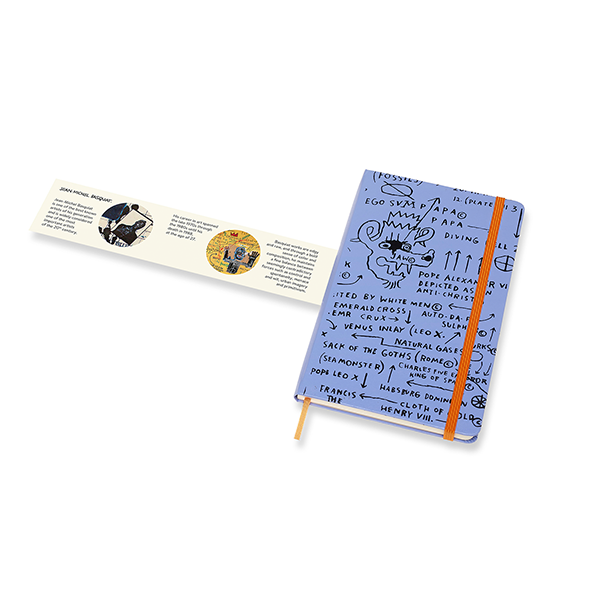Средний блокнот Moleskine Basquiat Твердая обложка Фиолетовый Чистые листы