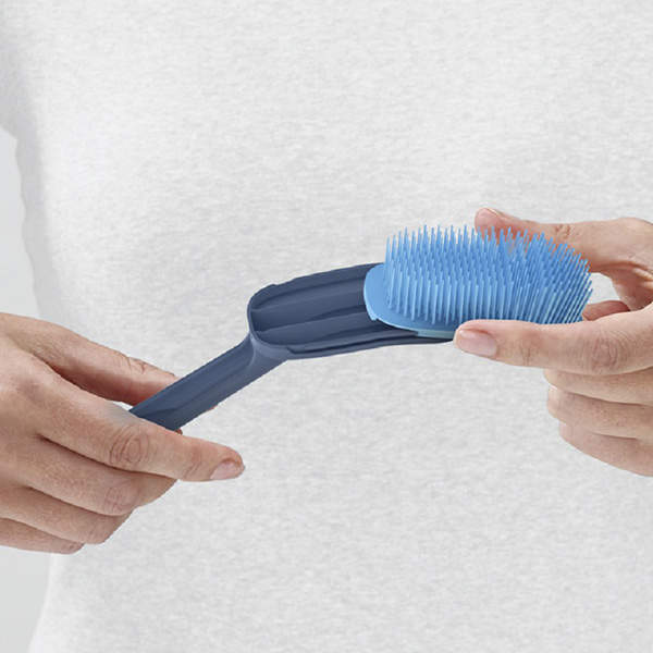 Щетка для мытья посуды Joseph Joseph c запасной насадкой Синяя