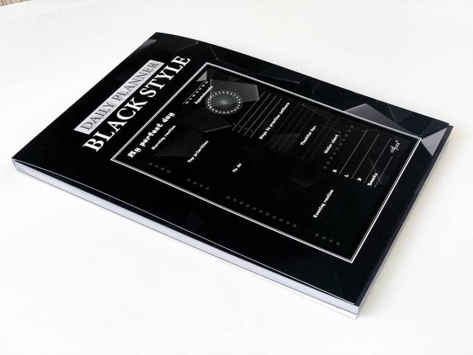 Отрывной ежедневник My Perfect Day Черный + ручка A5 62 листа в обложке