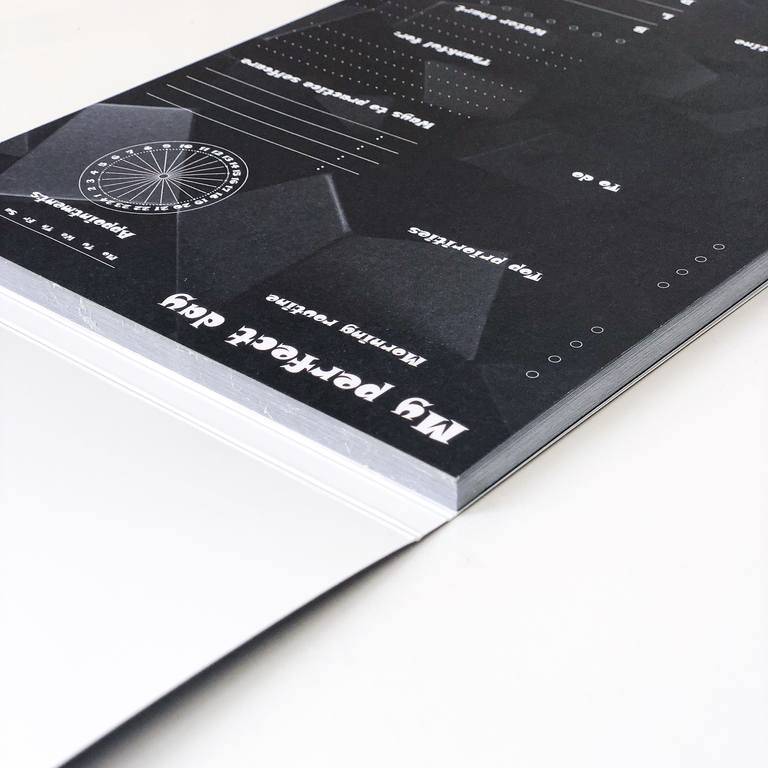 Отрывной ежедневник My Perfect Day Черный + ручка A5 62 листа в обложке