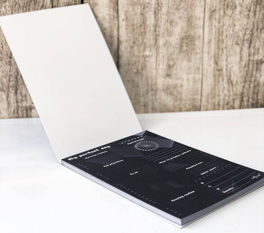 Отрывной ежедневник My Perfect Day Черный + ручка A5 62 листа в обложке