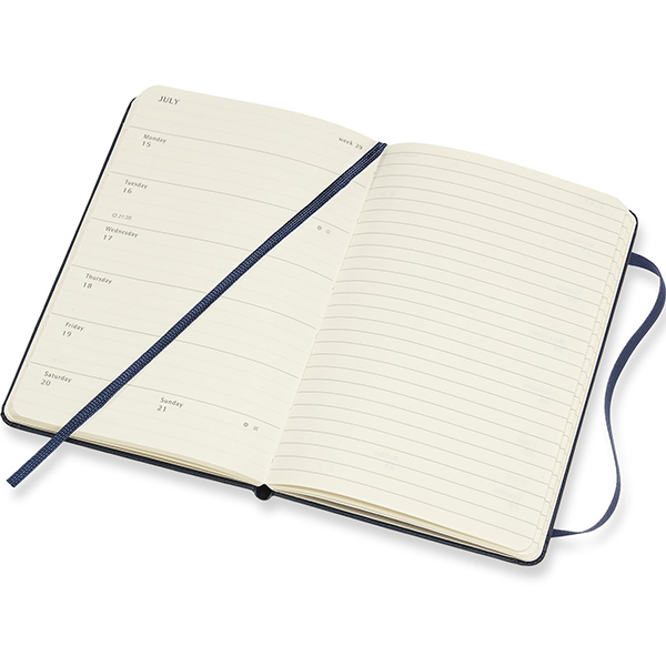 Карманный еженедельник с заметками Moleskine 2019 твердый Сапфир