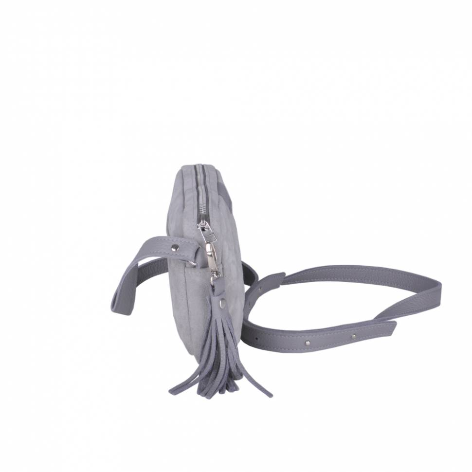 Сумка-клатч из кожи JIZUZ Clutch Grey Suede