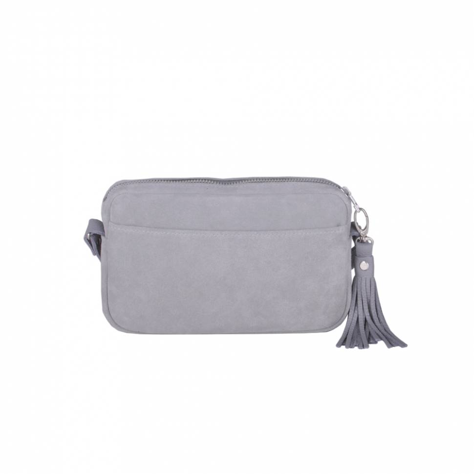 Сумка-клатч из кожи JIZUZ Clutch Grey Suede