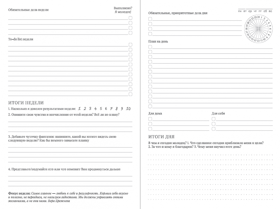 Планер My Perfect Day Professional Синій