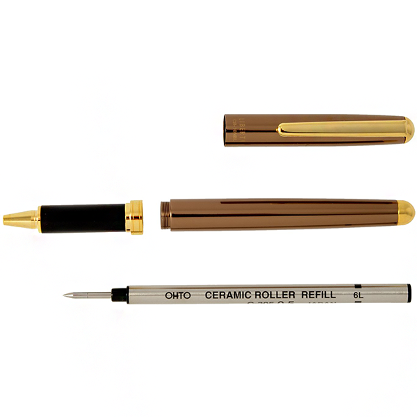 Керамическая ручка-роллер OHTO Words Коричневая