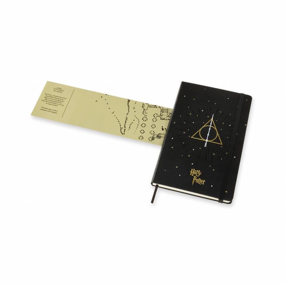 Средний блокнот Moleskine Harry Potter 7/7 Черный в линию