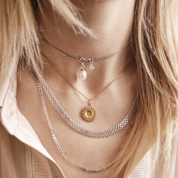 Ожерелье Côte & Jeunot Солнце