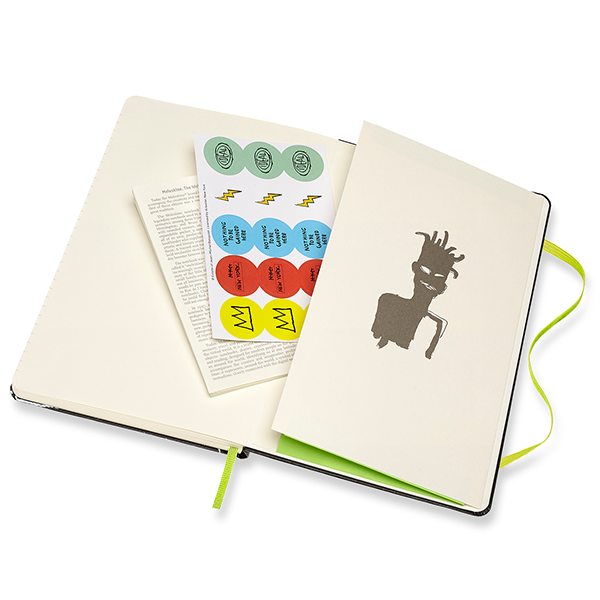 Средний блокнот Moleskine Basquiat Твердая обложка Черный Линия