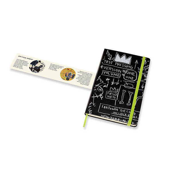 Средний блокнот Moleskine Basquiat Твердая обложка Черный Линия