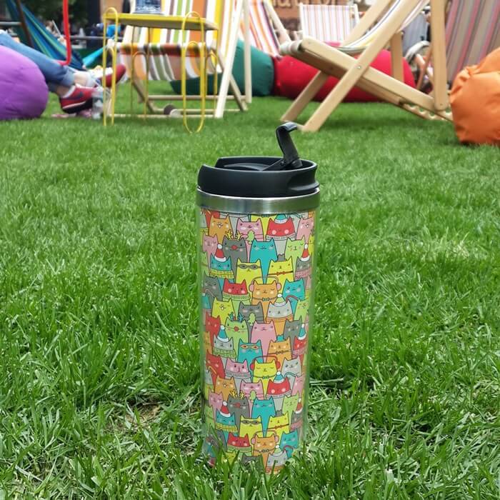 Термокружка Ziz Зимние Коты (380 мл)