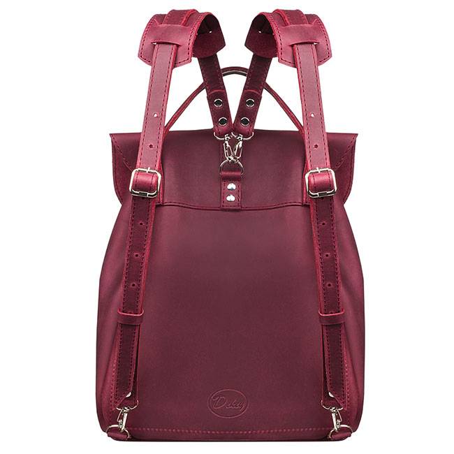 Шкіряний жіночий рюкзак Dekey Classic Марсала