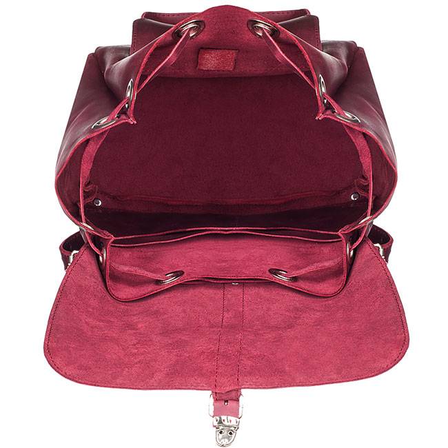 Шкіряний жіночий рюкзак Dekey Classic Марсала