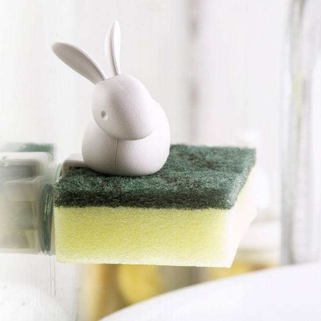 Держатель для губки Qualy Bunny Sponge White