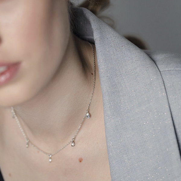 Ожерелье Côte & Jeunot Дождь (5 камней)