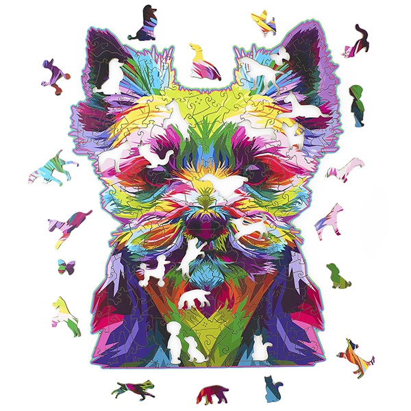 Деревянный пазл The Family Терьер + секретный пазл