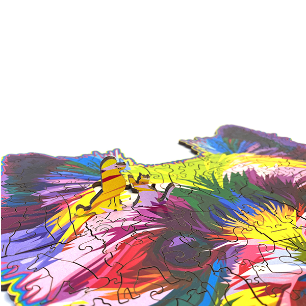 Деревянный пазл The Family Терьер + секретный пазл