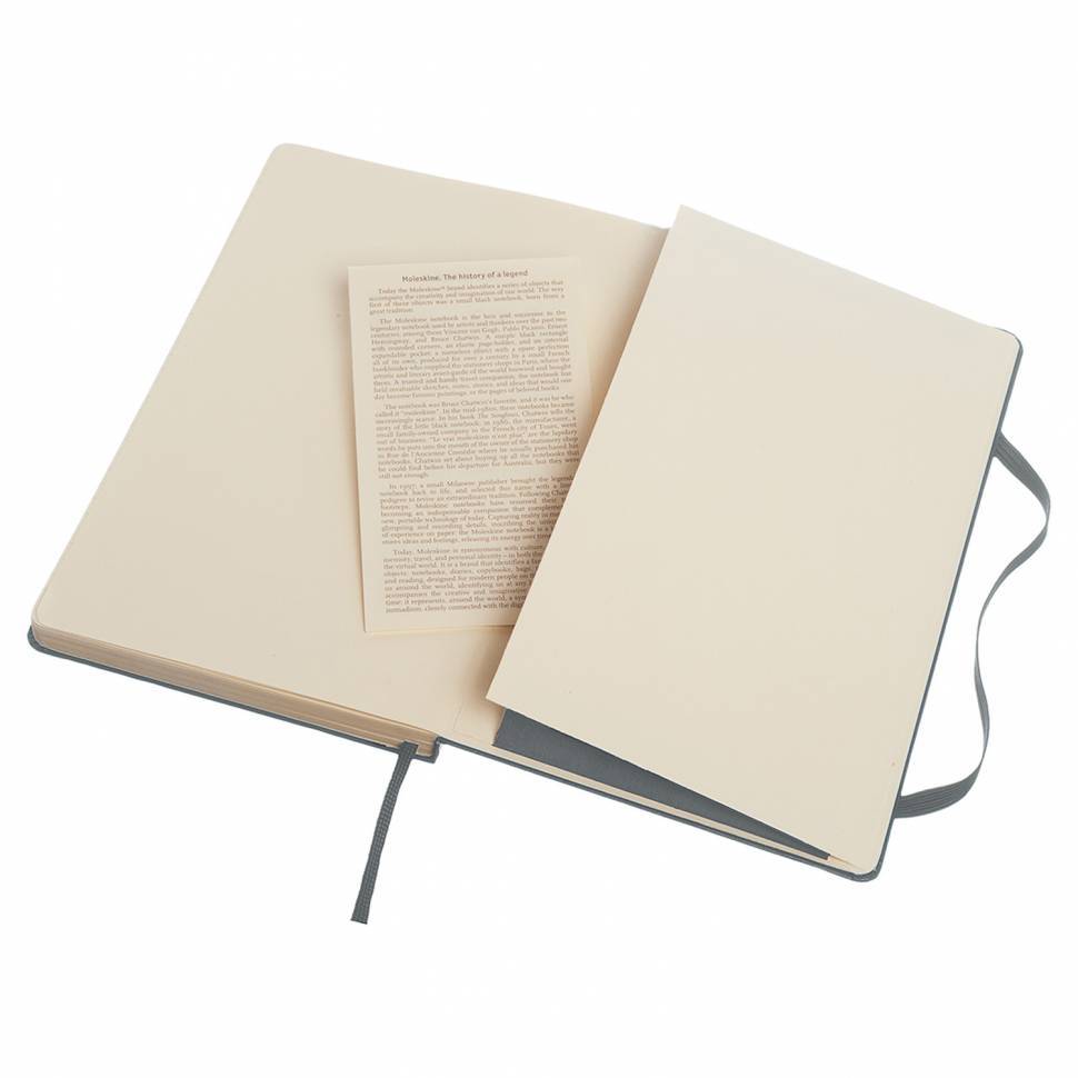 Средний блокнот Moleskine Classic Твердая обложка Серый Линия